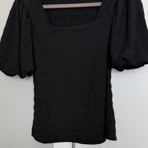 Off the Shoulder Black Top